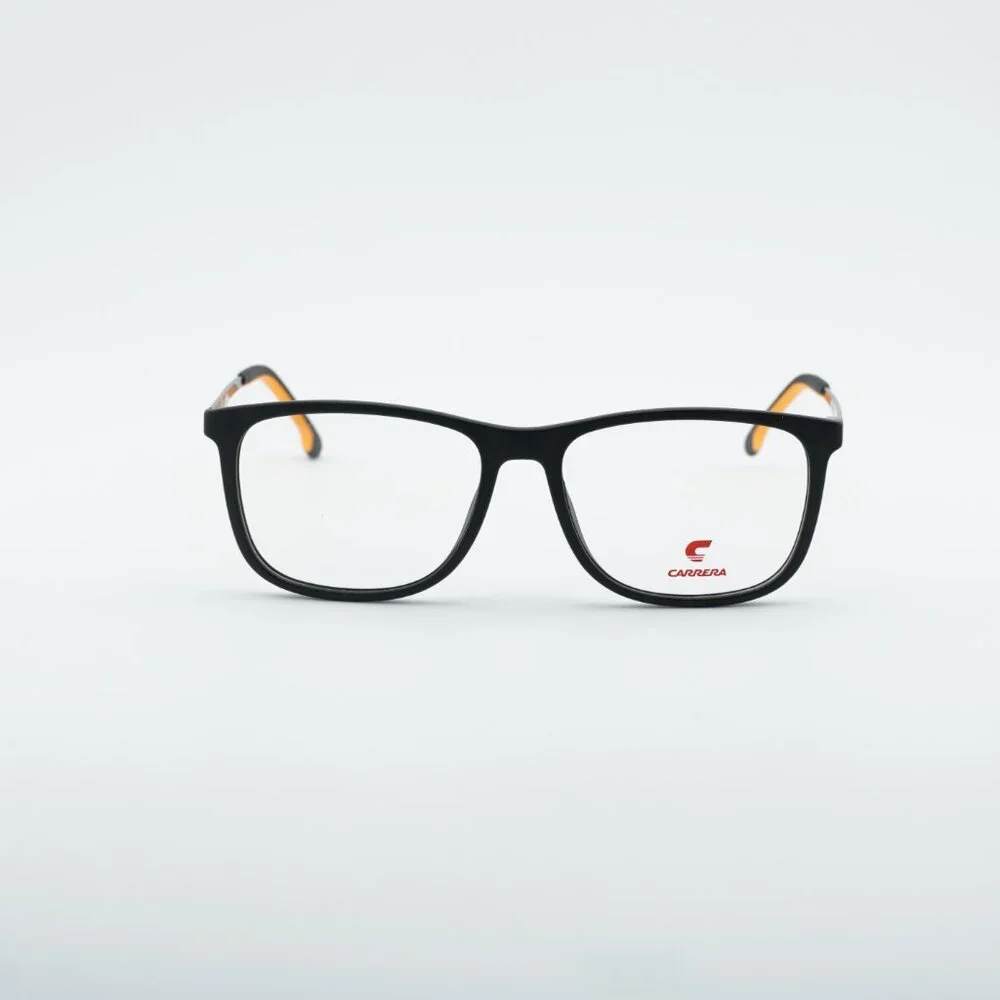 Carrera CARRERA2045T 08LZ 00 Junior Eyeglasses Black/Orange Square Frame